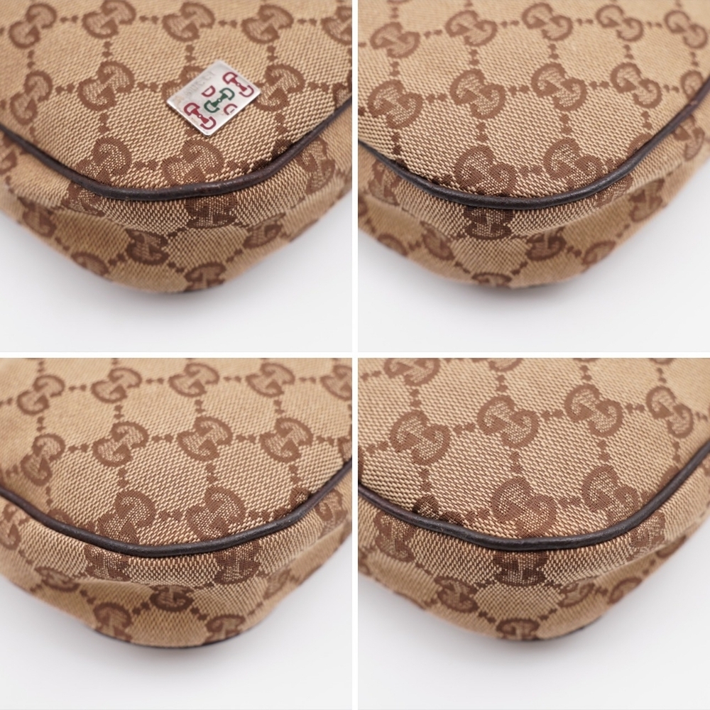 ❌️❌️SOLD❌️❌️CG20 💟 Gucci GG Canvas Small Hobo Sherry Line - Picture 6 of 11